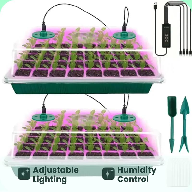 🔥50% discount while stocks last!🎉Seed starter trays with grow light