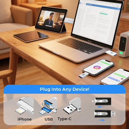 📱⚡ 50% OFF ! Free Up Phone Storage & Transfer Photos in Minutes — 4-in-1 Flash Drive for iPhone, Android & PC 💾