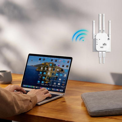 ⏳Time-Limited Special⏰ 📶 1200Mbps Dual Band WiFi Extender – Covers 10,000 sq.ft & 50 Devices 🏡