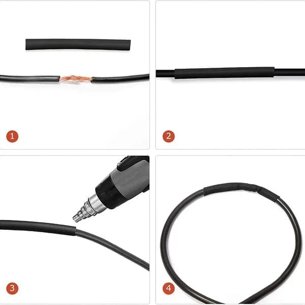 Heat Shrink Tubing Kit – 580 PCS with Case, 3:1 Ratio & Waterproof Sealing 🛠️📦