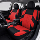 ⏳🔥LIMITED-TIME 50% OFF! ⏰Car Seat Covers for 5 Seats Universal, Fabric Breathable Car Front & Rear Seat Protectors, Airbag Compatible, Full Protection, Fits Most Cars Trucks Vans SUVs, Red Gray Black Blue Seat Covers
