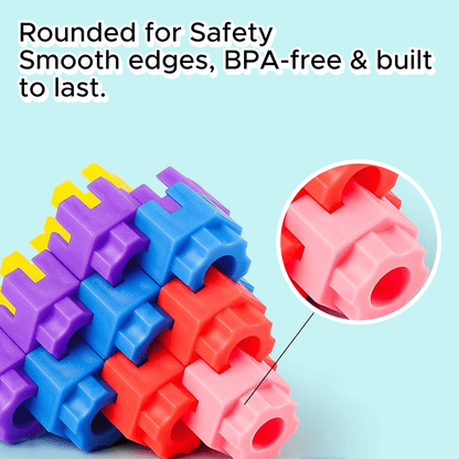 🧸Endless Fun with Snap-Together Hexagon Building Blocks🪄