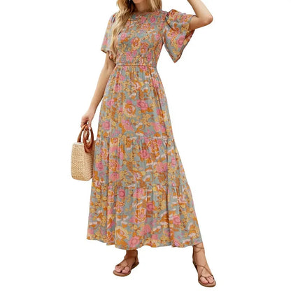 👗 50% OFF NOW! 🥀Women's Casual Floral Print Maxi Dress