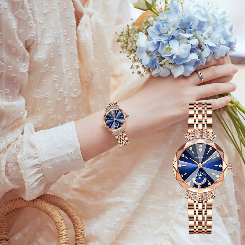 🔥Women's Fashionable Diamond Moon Star Watch