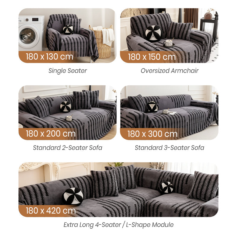 🛋️🏠 50% OFF! ✨Plush Non-Slip Sofa Cover – Soft, Washable & Fits All Sofa Sizes.