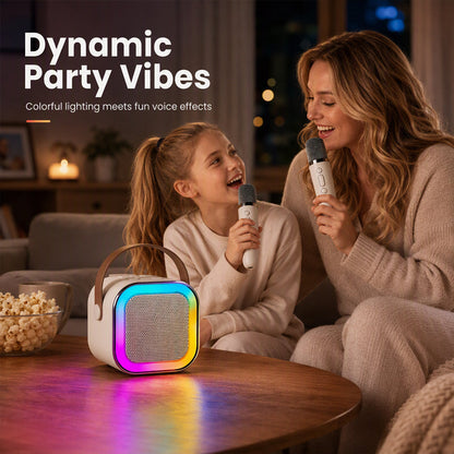 🎉 Save 50% Now! Mini Karaoke Machine for Kids with Wireless Microphones – Music, Fun & Singing at Home 🎤✨