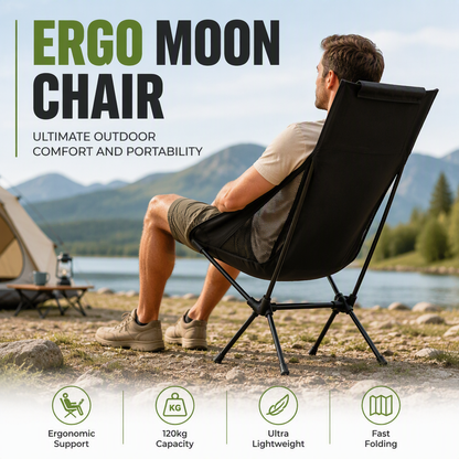 Rock Anywhere Instantly! No-Sag 113kg Foldable Camping Chair