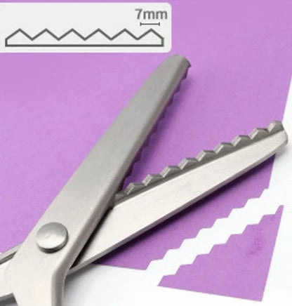 Stainless Steel Pinking Shears – 9.1" Zig Zag Fabric Scissors for Sewing, Quilting, Dressmaking & DIY Crafts