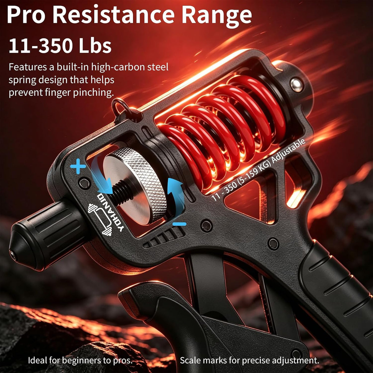 💪 Adjustable Hand Grip Strengthener with Counter