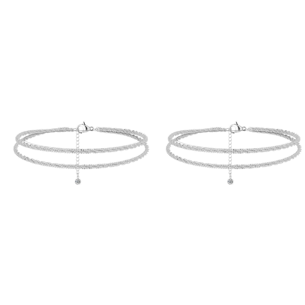 🥰Dainty Layered Waterproof Anklet For
