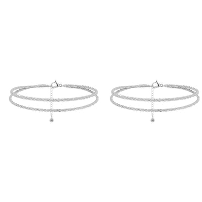 🥰Dainty Layered Waterproof Anklet For