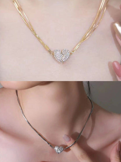 ✨Magnetic Love Patchwork Necklace