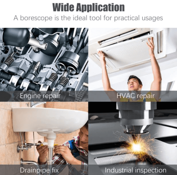 🔍 3-in-1 HD Endoscope Camera | 720P Inspection