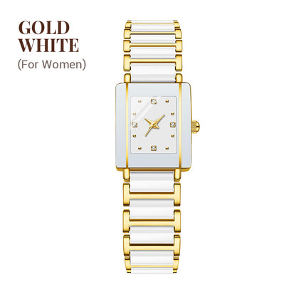 Fashion Ceramic Square Quartz Watch