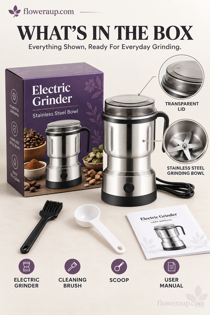 🔥NEW YEAR SALE!!⚡50K+ SOLD!💝Multifunctional Electric Grinder – For Coffee, Spices & Herbs, Powerful & Fast Grind🔥