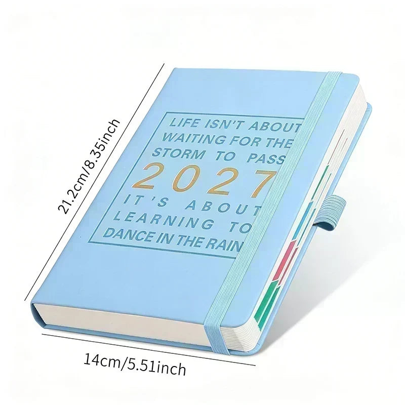 📅🔥 50% OFF! A5 2027 One-Day-Per-Page Diary Notebook – 385 Daily Pages, Monthly & Yearly Overview, Goal Tracker & Lay-Flat Binding ✨