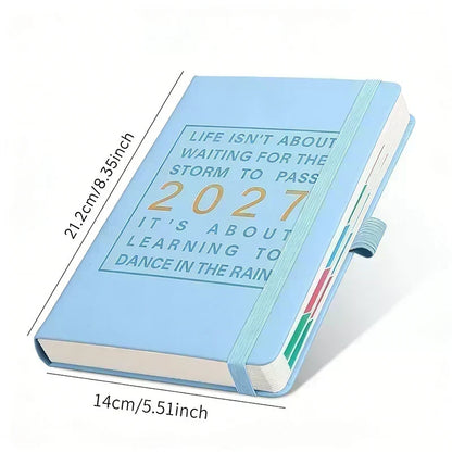 📅🔥 50% OFF! A5 2027 One-Day-Per-Page Diary Notebook – 385 Daily Pages, Monthly & Yearly Overview, Goal Tracker & Lay-Flat Binding ✨