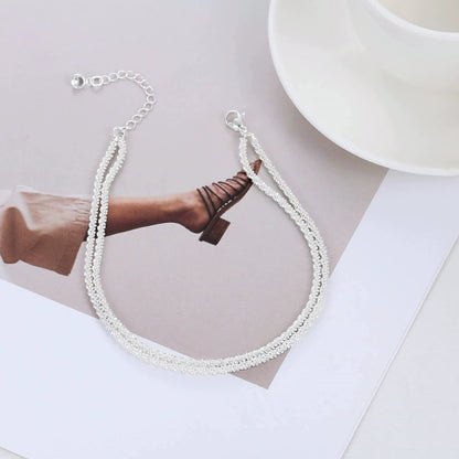🥰Dainty Layered Waterproof Anklet For