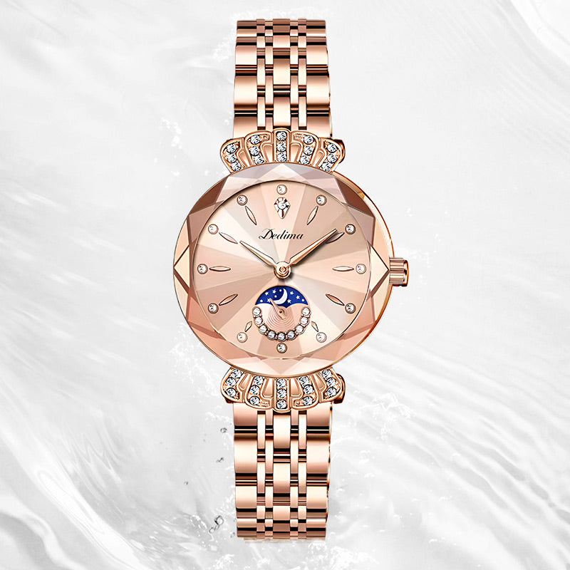 🔥Women's Fashionable Diamond Moon Star Watch