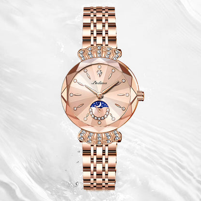 🔥Women's Fashionable Diamond Moon Star Watch