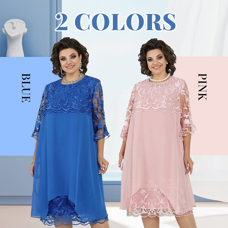 Sheer Breeze Layered Lace Dress