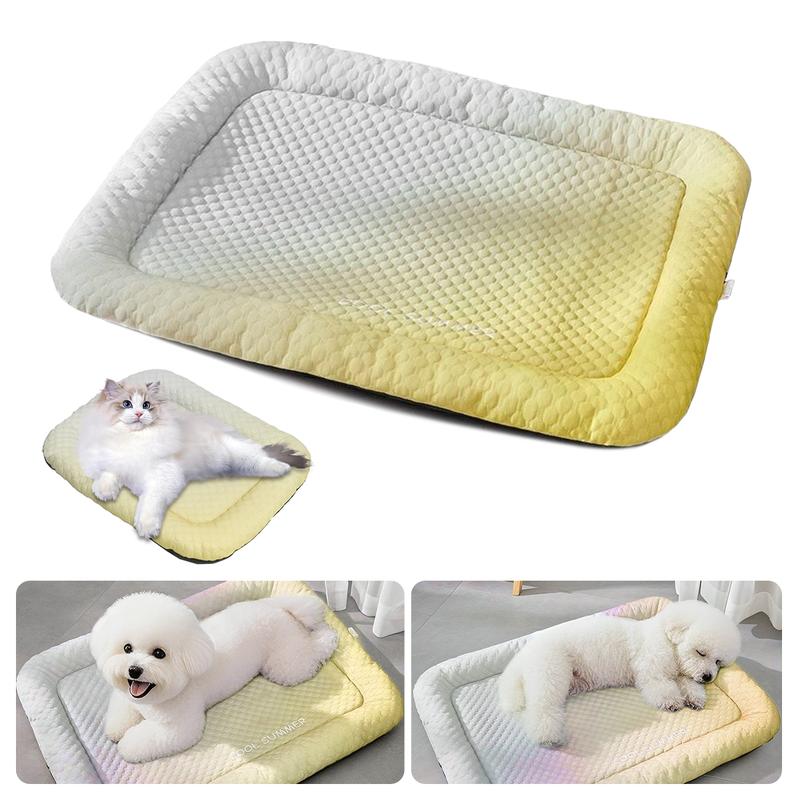 💖❄️Pet Cooling Mat for Dogs & Cats 🐾 Naturally Cool Ice-Silk Pad • Breathable, Washable & Soft 🌿  For Floors, Sofas & Car Travel • Multiple Sizes • Gradient Colours ☀️🐶🐱