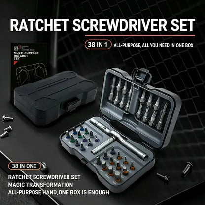 🛠️50% OFF NOW! 24-in-1 Ratchet Screwdriver Set – Magnetic Multi Bits Repair Kit, Compact Portable Ratchet Screwdriver for Home DIY & Equipment Repair FB Short Video Ad Copy