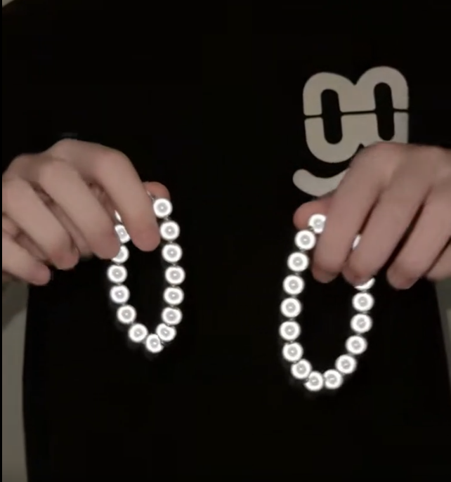 Glow Pearls Double Layers Bracelet