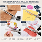 Stainless Steel Pinking Shears – 9.1" Zig Zag Fabric Scissors for Sewing, Quilting, Dressmaking & DIY Crafts