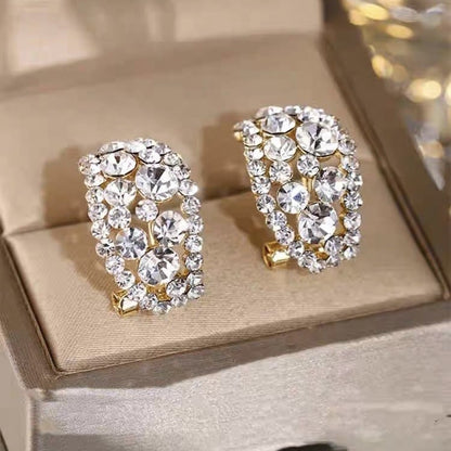 🎁Lab-Created Diamonds Hoop Earrings （Buy 1 Get 1 Free）