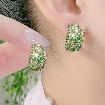 🎁Lab-Created Diamonds Hoop Earrings （Buy 1 Get 1 Free）