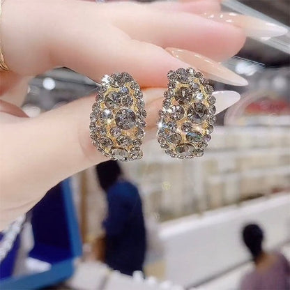 🎁Lab-Created Diamonds Hoop Earrings （Buy 1 Get 1 Free）