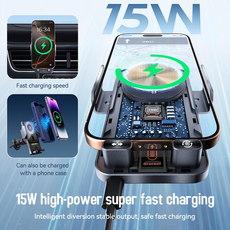 New Wireless Fast Charging Car Mount (2026)