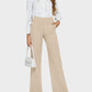 Loose High-Waist Business Casual Pants Yoga Pants Women Wide Leg Pants with Pockets Comfortable Athletic Sweatpants Outdoorfun