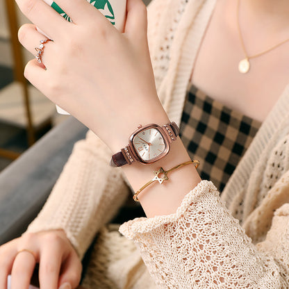 Swiss New Ultra-thin Square Fashion Casual Ladies Quartz Watch