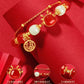 Faux Agate Dragon Golden Fortune Bracelet