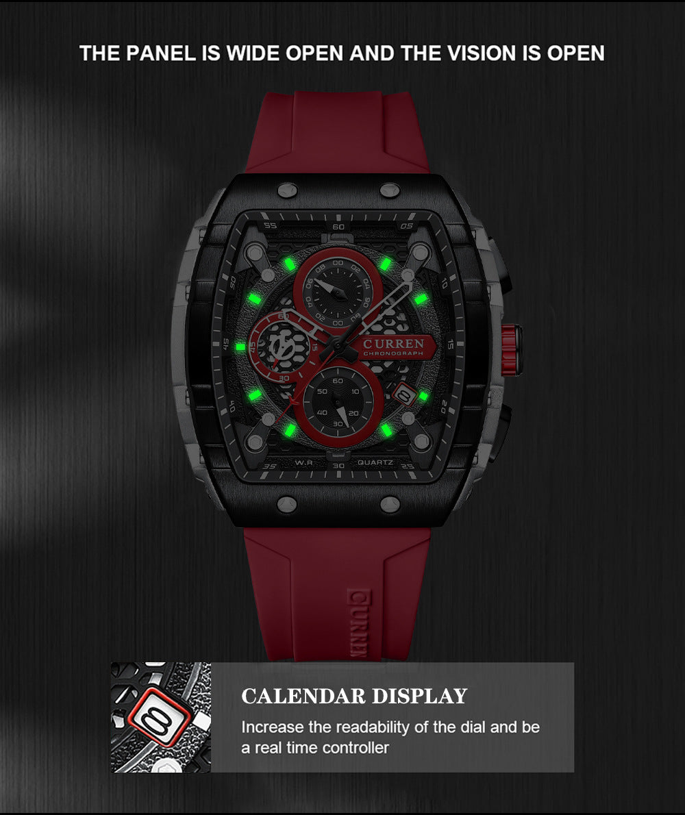 🌈Cyberpunk Futuristic Style⌚Men's Multifunctional Fashion Quartz Watch