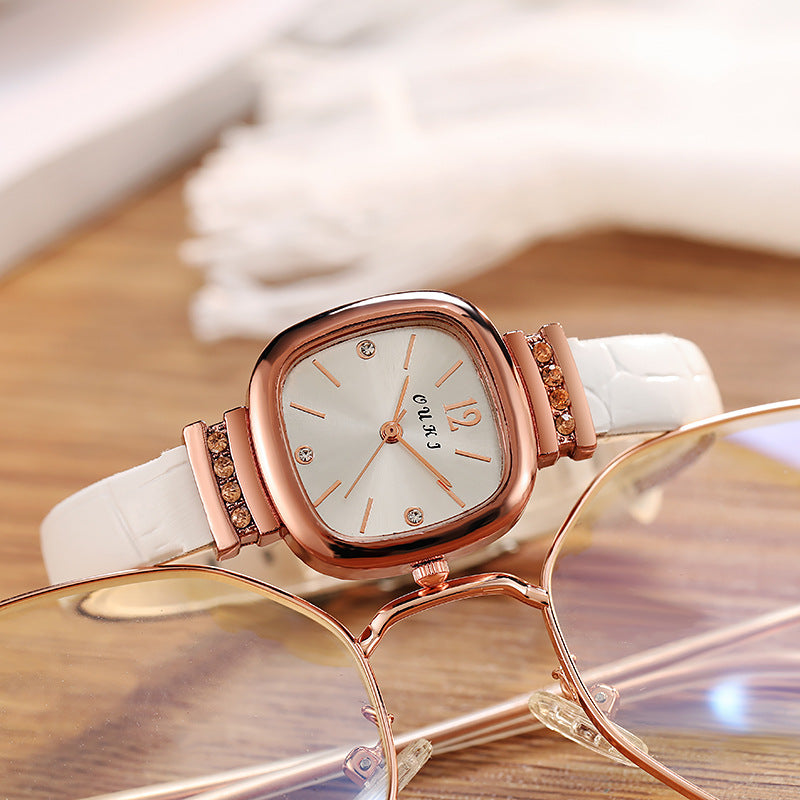 Swiss New Ultra-thin Square Fashion Casual Ladies Quartz Watch