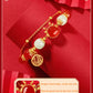 Faux Agate Dragon Golden Fortune Bracelet