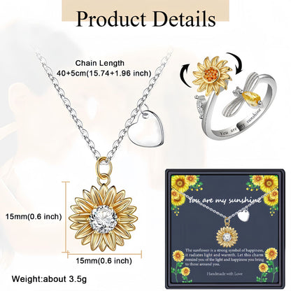 Elegant and Exquisite Sunflower Necklace with Premium Feel