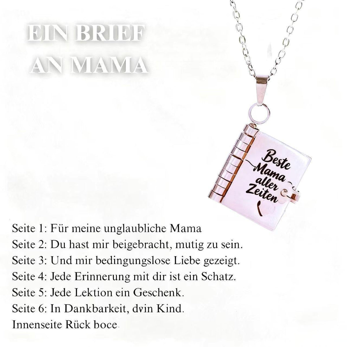 📖Openable Heart Book Pendant Necklace – Sentimental, Hypoallergenic, Gift-Ready ✨