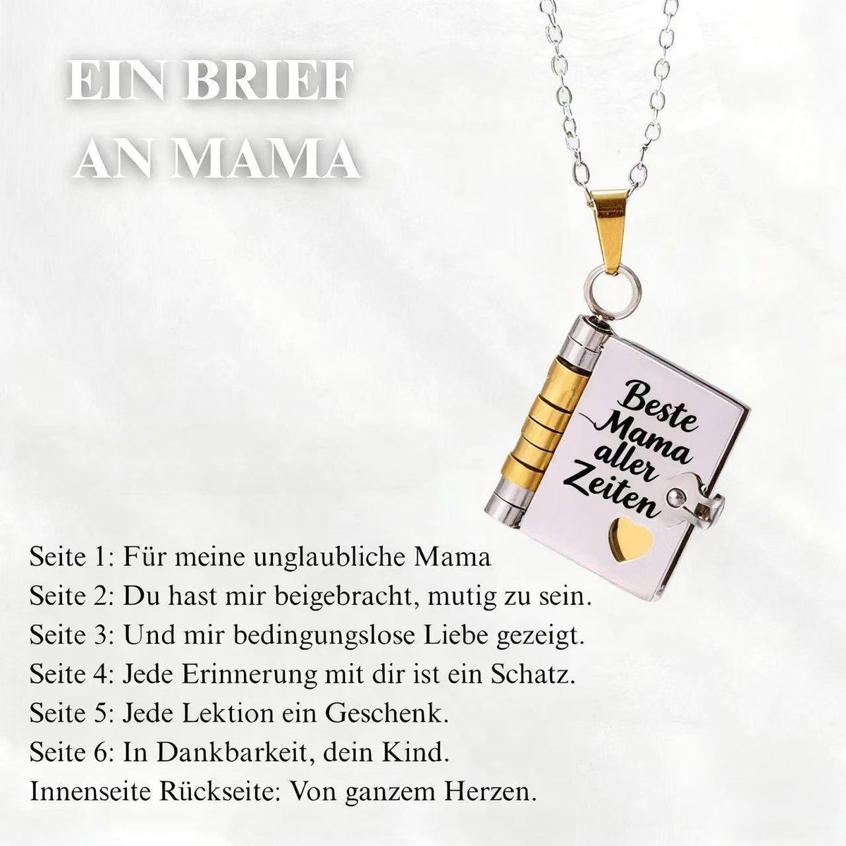 📖Openable Heart Book Pendant Necklace – Sentimental, Hypoallergenic, Gift-Ready ✨
