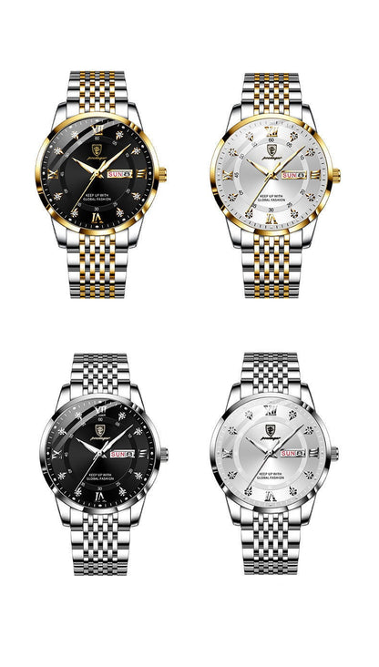 Men's Waterproof Luminous Calendar Quartz Watch