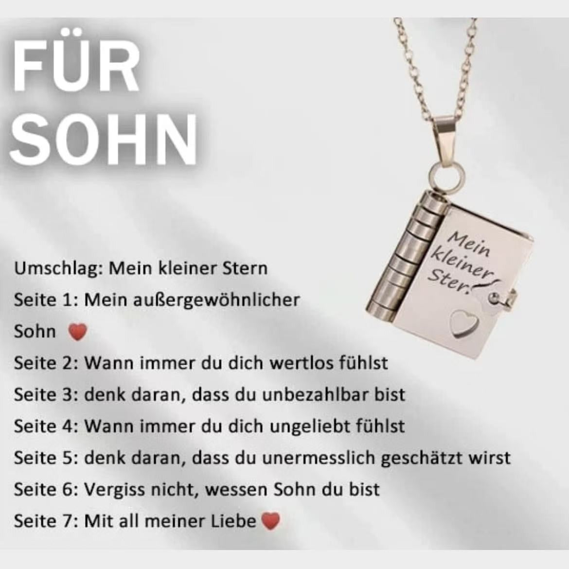 📖Openable Heart Book Pendant Necklace – Sentimental, Hypoallergenic, Gift-Ready ✨