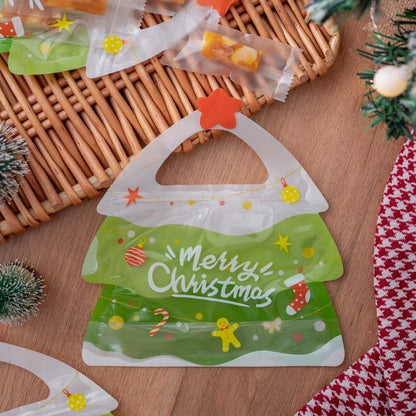 💖LAST DAY SALE 50% OFF!!🎁Easy Fill, Easy Seal🎄 Festive Self-Seal Treat Bags – Santa & Snowman Print | Resealable, Food-Safe & Perfect for Cookies, Chocolates & Little Gifts 🎅⛄