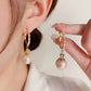 Elegant and light pearl earrings