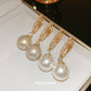 Elegant and light pearl earrings