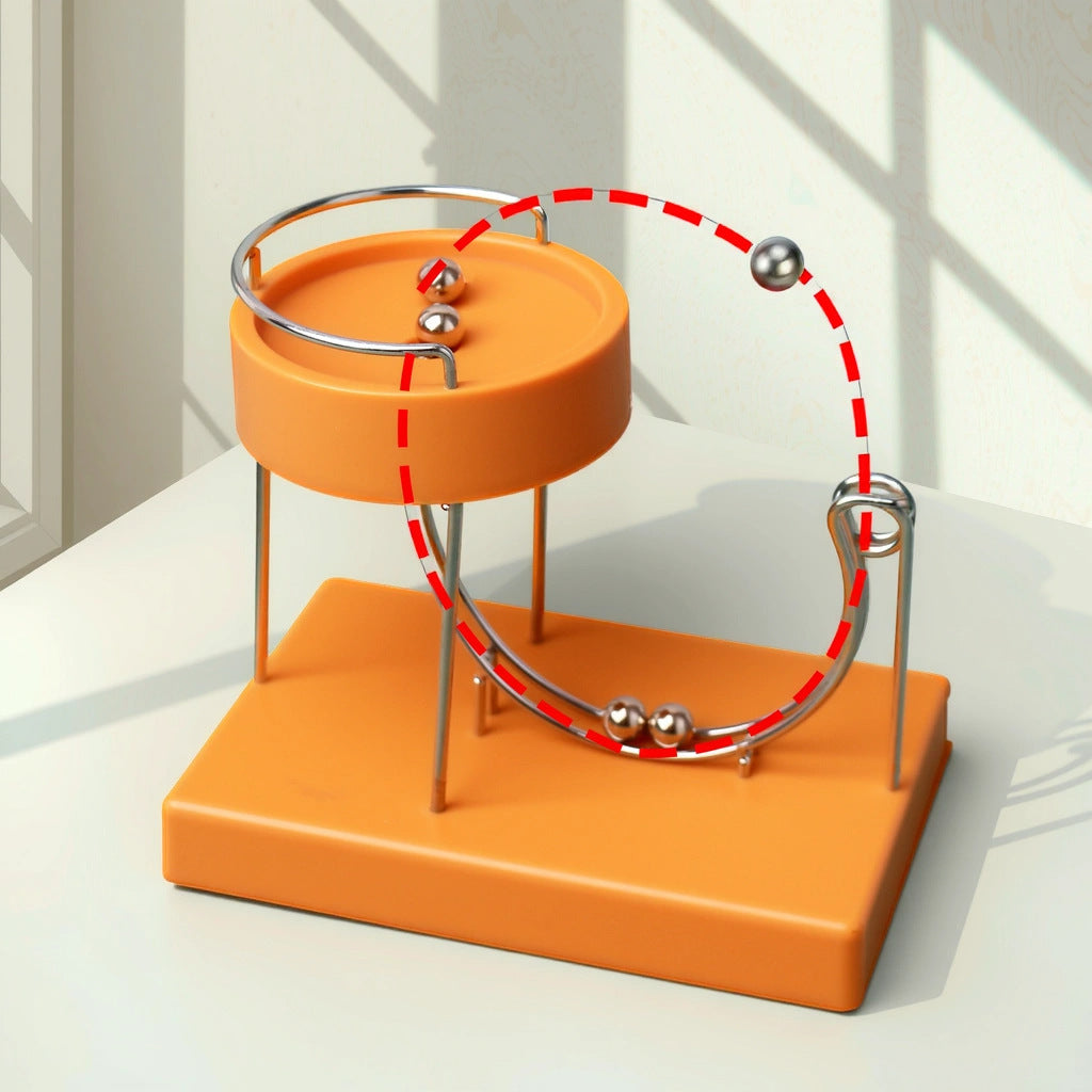 Kinetic Art Perpetual Motion Marble Machine Ornament
