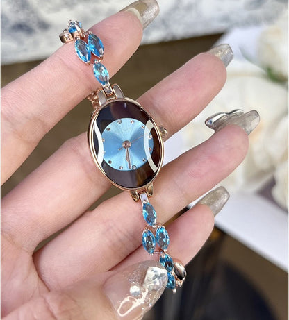 Womne's Colored Zircon Bracelet Watch