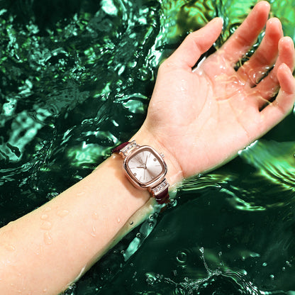 Swiss New Ultra-thin Square Fashion Casual Ladies Quartz Watch